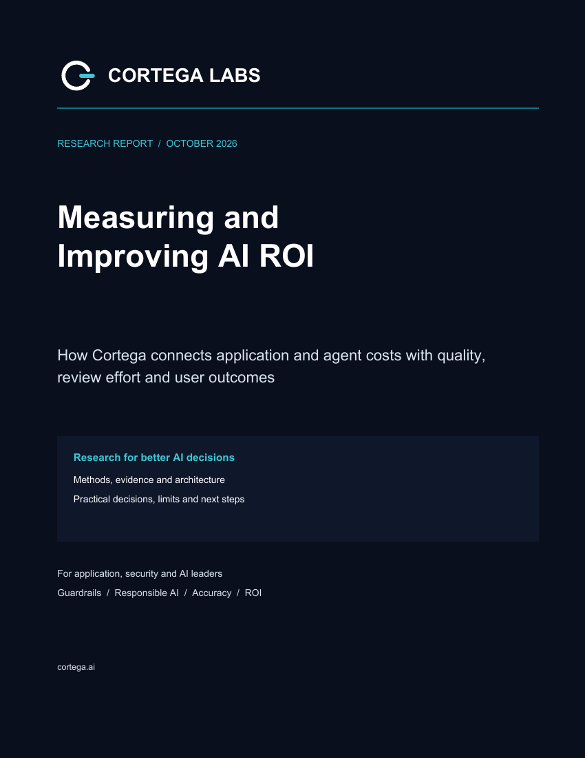 Cover of Measuring and Improving AI ROI